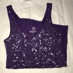 Sequin tank top